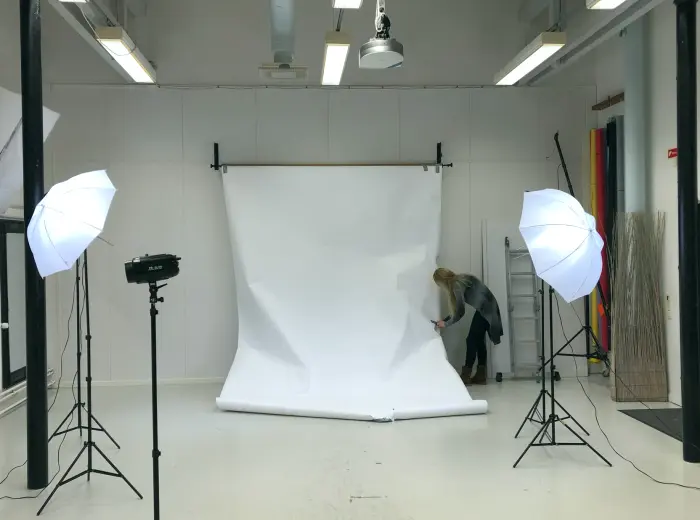 A studio ready to broadcast